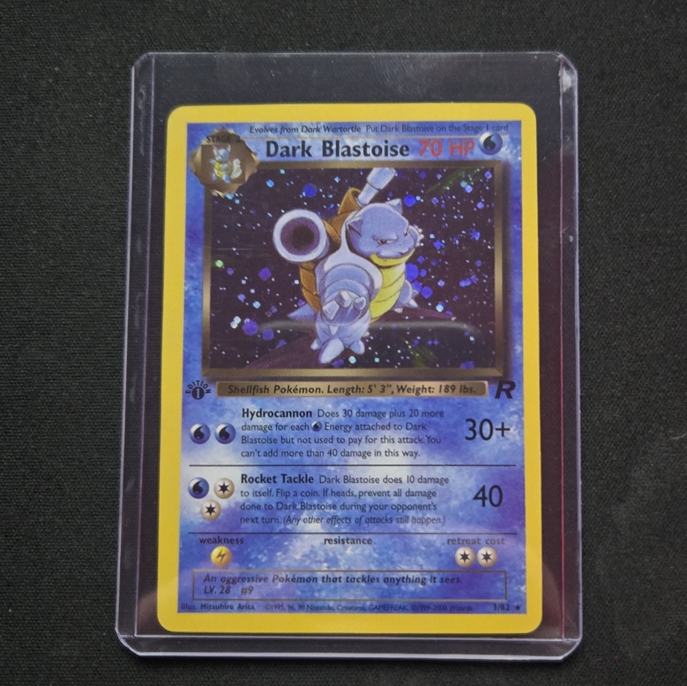 Pokémon Dark Blastoise PROXY Holographic Card